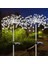2'li Güneş Enerjili 150 LED Solar Bahçe Lambası 2 Modlu, Dış Mekan Dekoratif Aydınlatma 3