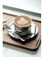 Çelik 4 Adet 3 Parça 200 ml Çift Cidar Espresso Kahve Fincan Seti Sunum Bardağı 4