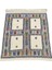 El Dokuma Renkli %100 Yün Kilim 90 x 105 Geometrik Küçük Kilim 1