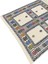 El Dokuma Renkli %100 Yün Kilim 90 x 105 Geometrik Küçük Kilim 2