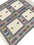 El Dokuma Renkli %100 Yün Kilim 90 x 105 Geometrik Küçük Kilim 3