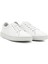 Kadın Beyaz Lastik Bağcıklı Hakiki Deri Sneaker 2