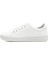Kadın Beyaz Lastik Bağcıklı Hakiki Deri Sneaker 3