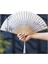 Yelpaze Bambu Serinletici Vintage Bej Şık Dekorasyon Püsküllü Japon Yelpaze 0242 2