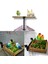 Kuş Yuvası ve T Tünek 2 Li Set Hasır Kaplama (20X14) (16X12) cm 2