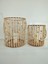 El Yapımı Boncuklu Bambu Fener 2li Set (25 cm - 20 cm ) 2