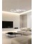 Modern Beyaz Yılan Model 3 Renk Kumandalı (Beyaz / Sarı / Günışığı) LED Avize 3