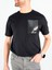 Sıfır Yaka Bisiklet Yaka Penye Likralı Siyah Erkek Tshirt 1