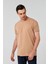 Ds Damat Comfort Siyah/kahverengi/bej 3'lü Bol Kesim %100 Pamuk T-Shirt 4