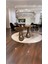 Wood Ahşap 3’lü Set Fitilli Mantar Yan Sehpa Vazo Model / Ceviz Renk / Zigon Sehpa Vernikli 2