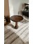 Wood Wooden Ahşap Tekli Konik Mantar Yan Sehpa Modern Ceviz Renk Fiskos 2
