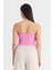 Pembe Ince Askılı Fitted Basic Atlet 947 5