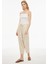 Emars Rahat Kalıp Bilek Boy Boru Paça Ekru Bej Renk Kadın Pantolon 2