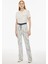 Gianas Regular Fit Soyut Desenli Standart Boy Flair Paça Çok Renkli Kadın Pantolon 2