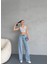 Kadın Yüksek Bel Kar Yıkama Likralı Geniş Paça Palazzo Jeans 5