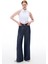 Latibule Regular Fit Bilek Boy Boru Paça Indigo Renk Kadın Pantolon 1