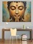 Meditasyonda Altın Buda Portresi Dekoratif Kanvas - Mdf Ahşap Tablo 2