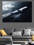 Bulutların Üstünde Jet Uçağı Dekoratif Kanvas - Mdf Ahşap Tablo 1