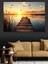 Gün Batımına Iskelesi Dekoratif Kanvas - Mdf Ahşap Tablo 1