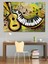 Piyano ve Gitar Müzik Notaları Dekoratif Kanvas - Mdf Ahşap Tablo 4