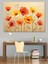 Turuncu Kırmızı Gelincik Çiçekleri Dekoratif Kanvas - Mdf Ahşap Tablo 3