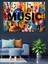 Renkli Yazı Tipi Müzik Posteri Dekoratif Kanvas - Mdf Ahşap Tablo 4
