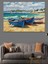 Deniz Kenarında Renkli Kayıklar Dekoratif Kanvas - Mdf Ahşap Tablo 4