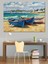 Deniz Kenarında Renkli Kayıklar Dekoratif Kanvas - Mdf Ahşap Tablo 5