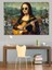 Gitar Çalan Mona Lisa Dekoratif Kanvas - Mdf Ahşap Tablo 4