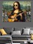 Gitar Çalan Mona Lisa Dekoratif Kanvas - Mdf Ahşap Tablo 5