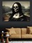 Kurukafa Yüzlü Mona Lisa Dekoratif Kanvas - Mdf Ahşap Tablo 3