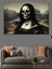 Kurukafa Yüzlü Mona Lisa Dekoratif Kanvas - Mdf Ahşap Tablo 5