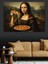 Pizza Yiyen Mona Lisa Dekoratif Kanvas - Mdf Ahşap Tablo 4