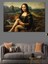 Komik Mona Lisa Dekoratif Kanvas - Mdf Ahşap Tablo 1
