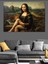 Komik Mona Lisa Dekoratif Kanvas - Mdf Ahşap Tablo 3