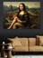 Komik Mona Lisa Dekoratif Kanvas - Mdf Ahşap Tablo 4