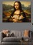 Kedi Tutan Mona Lisa Versiyonu Dekoratif Kanvas - Mdf Ahşap Tablo 1