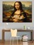 Kedi Tutan Mona Lisa Versiyonu Dekoratif Kanvas - Mdf Ahşap Tablo 2