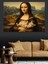 Kedi Tutan Mona Lisa Versiyonu Dekoratif Kanvas - Mdf Ahşap Tablo 4