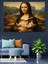 Kedi Tutan Mona Lisa Versiyonu Dekoratif Kanvas - Mdf Ahşap Tablo 5