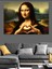 Kalp Işareti Yapan Mona Lisa Dekoratif Kanvas - Mdf Ahşap Tablo 3