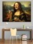 Kahve Içen Mona Lisa Dekoratif Kanvas - Mdf Ahşap Tablo 2