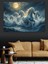 Ay Işığında Koşan Atlar Dekoratif Kanvas - Mdf Ahşap Tablo 5