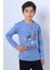 Erkek Çocuk Uzun Kollu Tshirt Karakter Baskılı Bisiklet Yaka E10 1