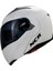 Çene Açılır Kask Beyaz Siyah Vizörlü Ece Belgeli 2