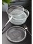 6'lı Cam Kek Pasta Servis Sunum Tabağı Seti - Gümüş Kenarlı Lüx Kekpasta Takımı - 16 cm 1