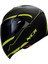 Çene Açılır Kask Sarı Siyah Vizörlü Ece Belgeli 2