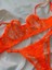 Orange Dantelli Iç Çamaşırı Takımı Sütyen Iç Çamaşır Bralet Takımı Dantelli Sütyen Tanga 4