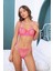 Pembe Dantelli Bralet Takım Iç Çamaşır Takımı Sütyen Tanga Set Dantelli Sütyen Kadın Iç Giyim Giyim 5
