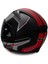 Çene Açılır Kask Kırmızı Siyah Vizörlü Ece Belgeli 4